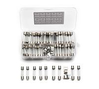 Cablaggio di protezione Fusibile 72PCS 6x30mm Fusibile rapido for tubo di vetro soffiato con portafusibile 0.5A/1A/2A/3A/5A/10A/15A/20A/30A Kit assortimento