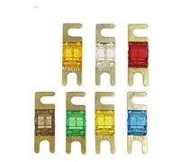 Cablaggio di protezione Fusibile placcato oro Stud Car Fusibili Mini Car Stereo Audio AFS Fusibile 20A 30A 40A 50A 60A 70A 80A 100A 125A 150A 32V Fusibile automatico Fusibili Hot (Color : 100a, Size