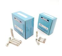 Cablaggio di protezione Fusibili 10 pz/lotto One Sell 520mm/630mm Fusibili a tubo rapido, 250V 0.1 0.2 0.3 0.5 1 2 3 4 5 6 8 10 15 20 25 30A Fusibile AMP Fusibile in ceramica (Color : 5x20, Size : 6