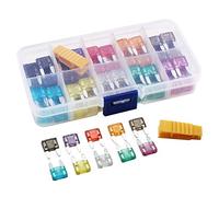 Cablaggio di protezione Fusibili Assortimento di fusibili for auto con profilo di piccole dimensioni da 100 pezzi, for fusibile da 2,5/3/5/7,5/10/15/20/25/30/35A for autocarri