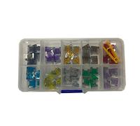 Cablaggio di protezione Mini fusibili for auto 150/100/50PCS con assortimento di clip a scatola 2A/3A/5A/7.5A/10A/15A/20A/25A/30A/35A Set di fusibili tipo micro lama for camion (Size : 50pcs With Box