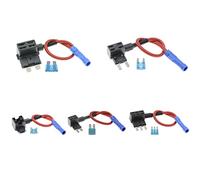 Cablaggio di protezione Portafusibile 12V Adattatore TAP Add-a-Circuit Micro Mini Standard ATM APM Fusibile automatico lama con fusibile auto lama 10A con supporto (Color : T Micro, Size : 4A)