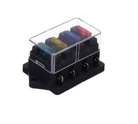 Cablaggio di protezione Portafusibili for barche for auto con portafusibili a lama standard a 4 vie 12V 24V Pannello di distribuzione dell'alimentazione