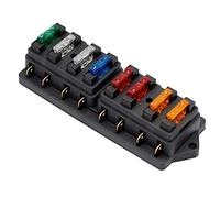 Cablaggio di protezione Scatola portafusibili a 8 vie Scatola portafusibili for autoveicoli Blocco scatola portafusibili con blocco fusibili ATO Accessori auto for auto