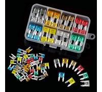 Cablaggio di protezione Set di fusibili a lama mini standard da 80 pezzi for 2/5/7.5/10/15/20/25/30 AMP Kit di assortimento di fusibili a lama for camion for autoveicoli