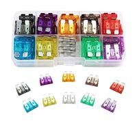 Cablaggio di protezione TMP1105 100/50pcs Fusibili a lama micro for camion for auto 2A 3A 5A 7.5A 10A 15A 20A 25A 30A 35A Set di fusibili a lama for auto con assortimento di scatole di (Size : Army G