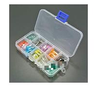 Cablaggio di protezione TMP1105 100 pz 1A, 2A, 3A, 5A, 7.5A, 10A, 15A, 20A, 25A, 30A Assortimento di fusibili a lama mini for kit di fusibili for auto, moto, SUV, APM ATM