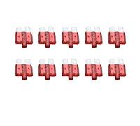 Cablaggio di protezione TMP1105 10PCS 10A Inserti for fusibili automatici di medie dimensioni Compresse for assicurazione auto Fusibile medio con fusibile for inserti for auto lampada