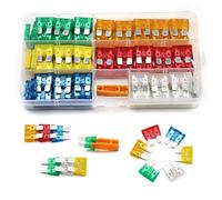Cablaggio di protezione TMP1105 120 Pz/set 5A 10 A 15 A 20 A 25 A 30 A Standard Auto Fusibile a lama di medie dimensioni Veicolo Circut Connettore con kit di supporto for clip