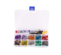 Cablaggio di protezione TMP1105 Kit di fusibili for auto mini da 100 pezzi codificato a colori for fusibili da dieci ampere con pinza a coccodrillo tester elettrico pinzette estrattore di fusibili
