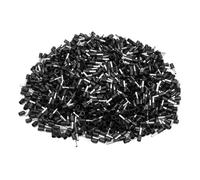 Cablaggio Forcella anello di crimpatura, 1000 pezzi Terminali a crimpare in rame isolati AWG 0,5-2,5 mm multicolore(Black,E1508)