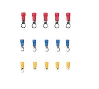 Cablaggio Forcella anello di crimpatura, 30 pezzi RV1.25 RV2 RV5.5 Connettore terminale a crimpare isolato multicolore di diverse dimensioni(M8)