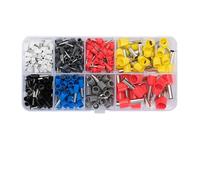 Cablaggio Forcella anello di crimpatura, Kit di 320 terminali a crimpare con puntali multicolori, isolamento in nylon e rame stagnato