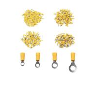 Cablaggio Forcella anello di crimpatura, Kit di 50 connettori for cavi elettrici isolati, terminali RV1.25 RV2 RV5.5-4,5,6,8, gialli(RV5.5-4)