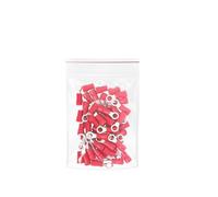 Cablaggio Forcella anello di crimpatura, Terminali a crimpare Connettori for cavi elettrici M4 M5 M6 Capicorda isolanti Confezione da 50 diverse misure Rosso(RV1.25-5s)