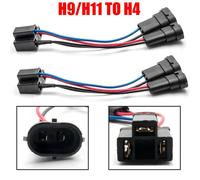 Cablaggio LED Fascio per femmina H9/H11 Cablaggio Maschio Sdoppiatore a H4 2pz
