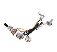 Cablaggio per Chitarra 2V1T1J Cablaggio per Chitarra, Cablaggio a 3 Vie Kit di Cablaggio Circuito per Chitarra con Interruttore a 3 Vie con A500k B500k per Basso Elettrico