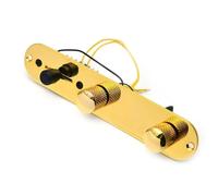 Cablaggio Per Chitarra Bobina Singola Cablaggio Per Piastra Di Controllo Precablata E Caricata A 3 Vie Per Chitarra Elettrica(Gold)