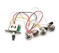 Cablaggio Per Chitarra Bobina Singola Cablaggio Precablato Con Interruttore A 5 Vie Uscita Potenziometri Da 500k Per Chitarra Di Ricambio FD(1 PC)