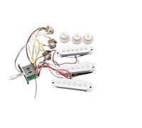 Cablaggio Per Chitarra Bobina Singola Cablaggio Professionale Per Pickup Per Chitarra Elettrica Precablato Interruttore A 5 Vie 2T1V(SSS White)