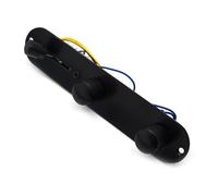 Cablaggio Per Chitarra Bobina Singola Chitarra Elettrica A 3 Vie Cablata Precablata Con Piastra Di Controllo Interruttore Manopole(Black)