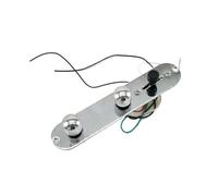 Cablaggio Per Chitarra Bobina Singola Chitarra Elettrica A 3 Vie Con Piastra Di Controllo Precablata Cablaggio Interruttore Manopole(Silver)