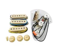 Cablaggio Per Chitarra Bobina Singola Pickup Per Chitarra Elettrica Ainico5 Single Coil 250K Cablaggio(Cream yellow)