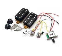 Cablaggio Per Chitarra Elettrica Humbucker HH Precablato Con Pickup Parti Per Chitarra(Black)