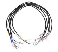 Cablaggio per Pickup Chitarra 6 Pezzi, Quattro Anime Schermate | Filo di Ricambio Nero, Metallo e Plastica, per Riparazione, Diy, Potenziometri e Circuiti Elettrici