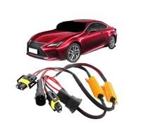 Cablaggio portalampada H11 da 2 pezzi per fari 12V-24V ABS e filo di rame per connettore maschio per fendinebbia Plug and Play