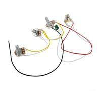 Cablaggio Preassemblato per Basso per jazz 250K 2 Volumi 1 Tono Kit Cablaggio Chitarra Ricambio per facile da Installare Componenti Metallici e Plastici Set Completo