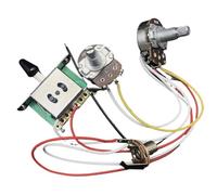 Cablaggio precablato Kit Cablaggio Precablato Per Chitarra Elettrica Albero Da 18 Mm Potenziometri Grandi Interruttore A 3 Vie 1 Volume 1 Controllo Tono Cablaggio