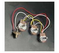 Cablaggio precablato Kit Di Cablaggio Precablato Per Basso PB/JB Da 10 Pezzi Per Chitarra Basso Di Precisione Potenziometri Grandi Da 250K Jack Da 1/2 Volume E 1 Tono(2)
