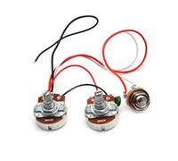 Cablaggio precablato Kit Precablato Per Cablaggio Basso Per Chitarra Precision Bass Pots Big 250K 1/2 Volume 1 Tone Jack Per Parti PB/JB(1v1t)