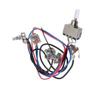 Cablaggio professionale per chitarra Assemblaggio Cablaggio Chitarra Elettrica Componenti Circuito A 3 Vie Potenziometri(White Cap)