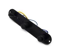 Cablaggio professionale per chitarra Assemblaggio Cablaggio Circuito Di Controllo Piastra Metallica Per Chitarra Elettrica Protettivo Bk Argento Oro(Bk)