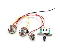 Cablaggio professionale per chitarra Cablaggio Per Gruppo Circuito Chitarra Elettrica 1T1V Grande Elettronico 500K A Cinque Velocità(Bk cap)