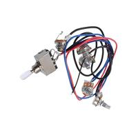 Cablaggio professionale per chitarra Circuito Per Chitarra Elettrica Con Potenziometro 2T2V E Cablaggio(White cap)