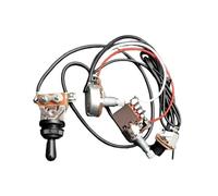 Cablaggio professionale per chitarra Gruppo Cablaggio Circuito Chitarra 1V1T Tipo Push Pull E Grande Potenziometro Con Uscita Da 6.35 Mm(Bk)