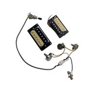 Cablaggio professionale per chitarra Kit Pickup Per Chitarra Classico 4C Con Accessorio Per Strumento Cablaggio Push Pull A Tre Posizioni 2V1T(Zb BK Wiring)
