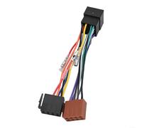 Cablaggio radio, 16 pin stereo auto ISO a presa ISO, cablaggio adattatore automatico per femmina Split maschio senza perdita
