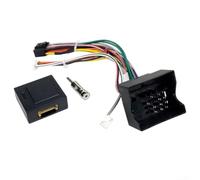 Cablaggio radio a 16 pin con decoder CAN Bus ABS nero cavo interfaccia audio compatibile con modelli C-Max/Fiesta/Focus/Fusion/Kuga/Mondeo/S-Max/Transit 2003-2016, Direct Repl