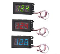 Cablaggio semplice, misura tensione CC fino a 30 V, voltmetro digitale LED a 3 fili ()