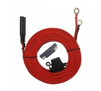 Cablaggio terminale ad anello con connettore SAE da 3,5 m SAE a terminale ad anello, cavo di montaggio 16 AWG a 2 pin, cavo di prolunga per batteria a sgancio rapido con 15 A, per auto, moto, camper