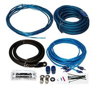 Cable 1 kit cavi compatibile con STINGER SELECT SSK0 0 gauge rca 1500 watt rms alimentazione stereo amplificatore altoparlanti fusibile anl 150 ampere e porta fusibile, 1 kit