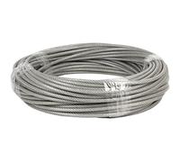 CABLE ACERO (8mm) 6X8MM 6X7+1 PLAST. (50M) - Unid: 1