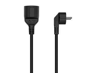 CABLE ALARGADOR DE ALIMENTACIÃ“N AISENS A132-0603 CEE7 MACHO CEE7 HEMBRA 10M NEGRO