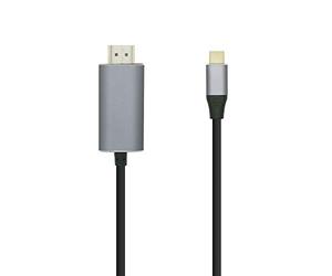 CABLE CONVERSOR AISENS A109-0392/ USB TIPO-C MACHO HDMI MACHO/ 0.8M/ NEGRO