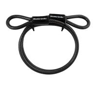 Cable de acero Master Lock con extremos en bucle de 1,2 m (4 pies) de largo, 85 DPF, color negro