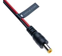 Cable de extensión de energía DC macho de 2.5mm / 5.5mm Jack Pigtails Conector Barril Cable compatible con CCTV Cámara de seguridad, cámara IP, DVR independiente, LED, monitores 0.3m